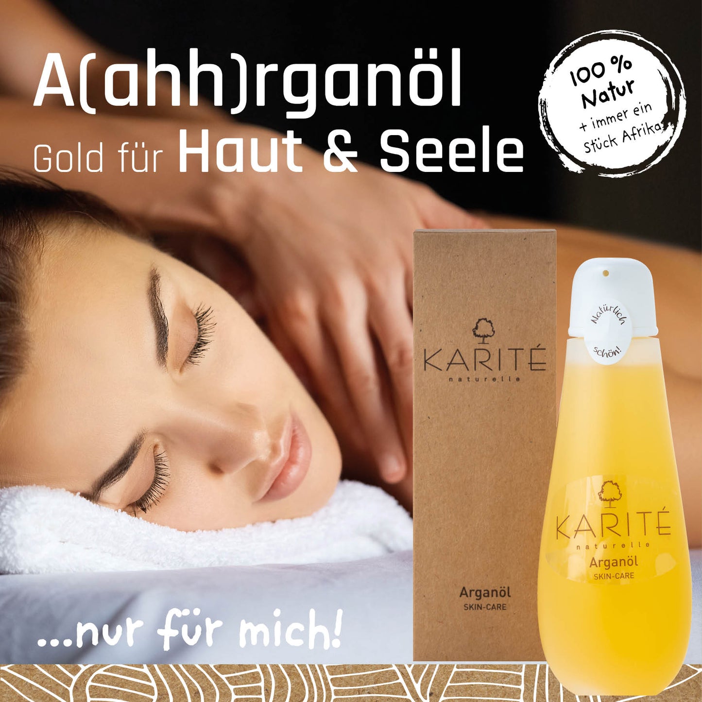 Arganöl – 100% Rein, Kaltgepresst, 200ml - Karité Naturelle