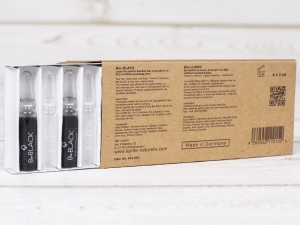 Bio-BLACK Bio-LURON Testpaket Rückseite mit Ampullen